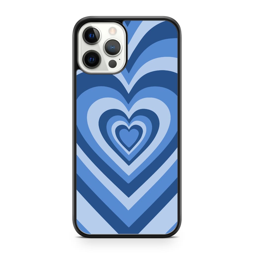 Kiwi Cases iPhone 13 Pro Max Blue Latte Heart Phone Case