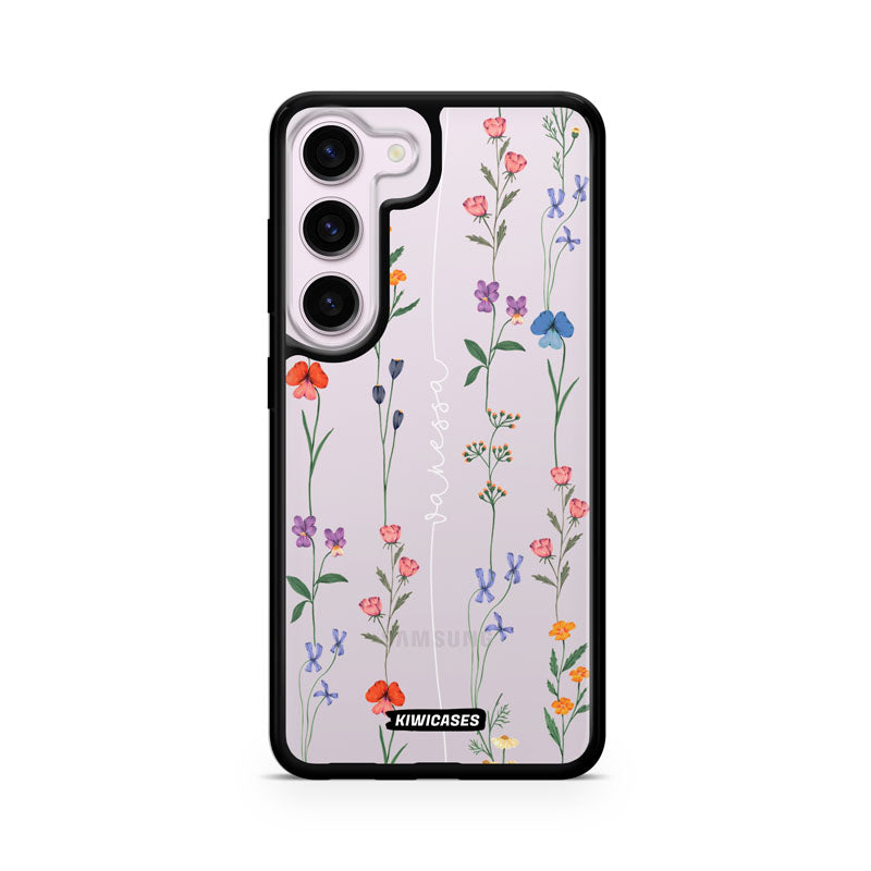 Floral String White - Galaxy S24 - Custom