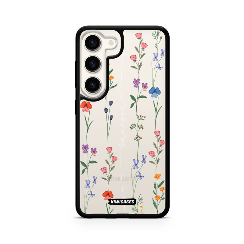 Floral String White - Galaxy S24 - Custom