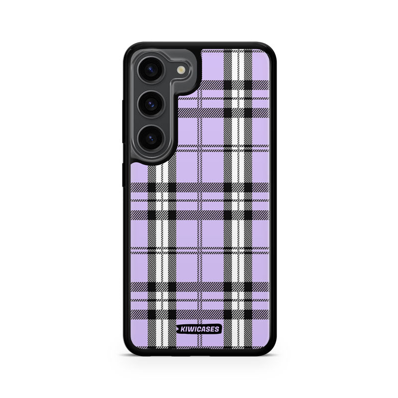 Purple Plaid - Galaxy S24