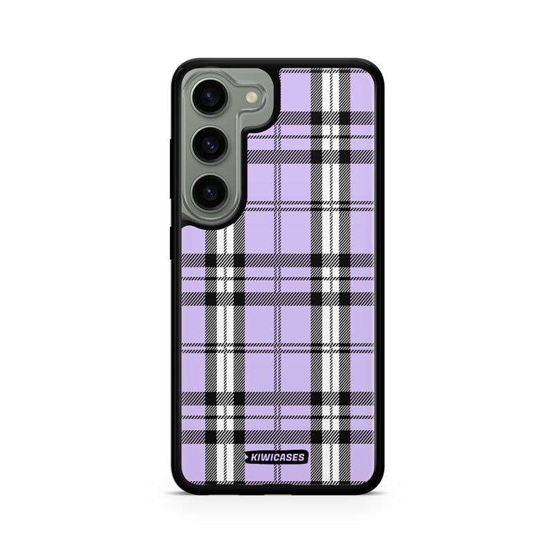 Purple Plaid - Galaxy S24