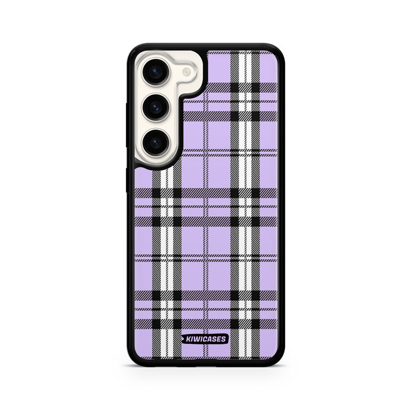 Purple Plaid - Galaxy S24