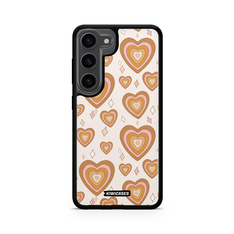 Retro Hearts - Galaxy S23fe