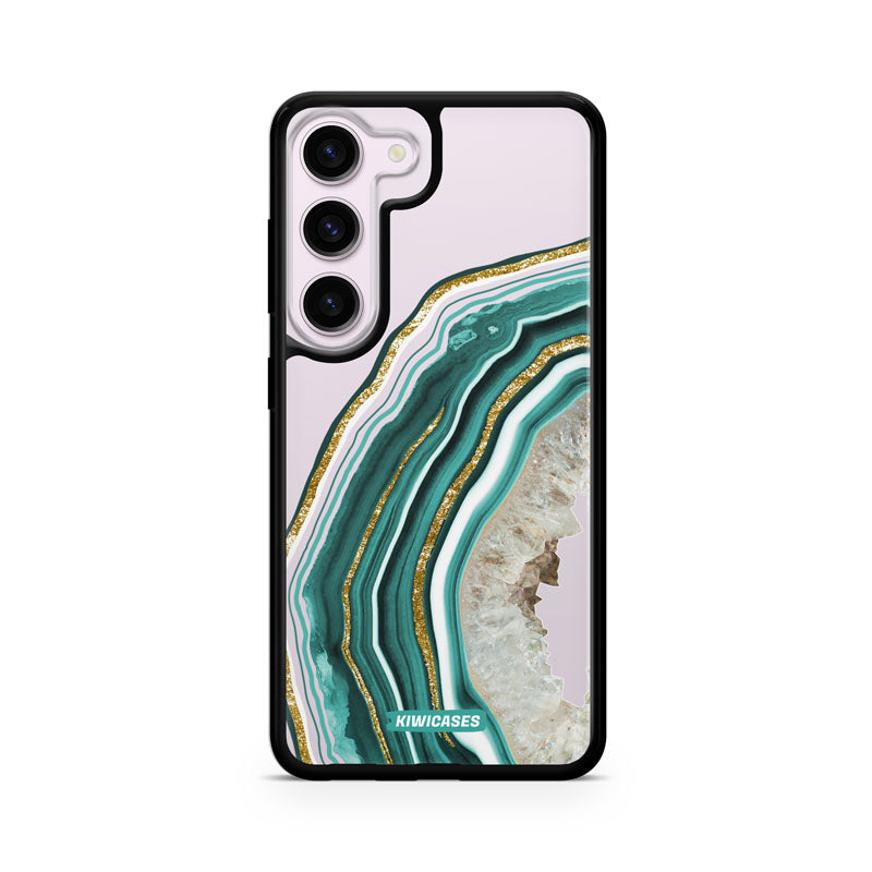 Green Agate Crystal - Galaxy S24