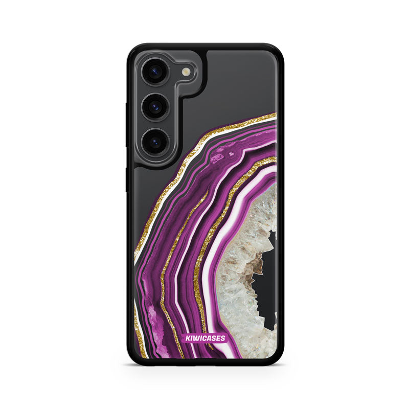 Purple Agate Crystal - Galaxy S24