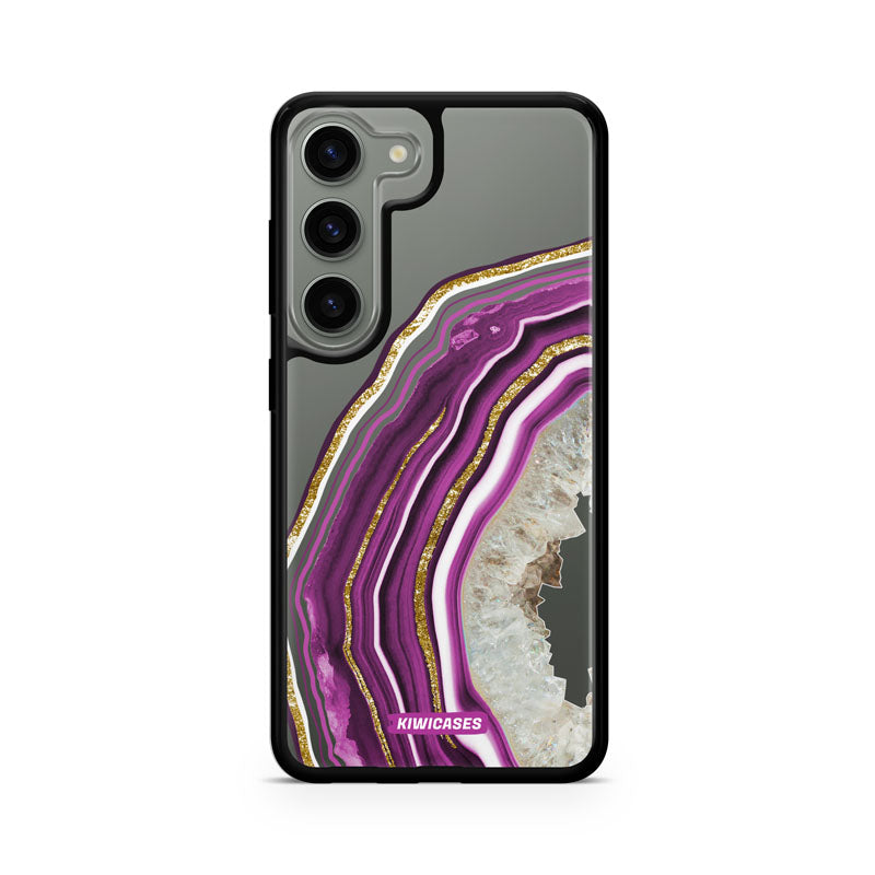 Purple Agate Crystal - Galaxy S24