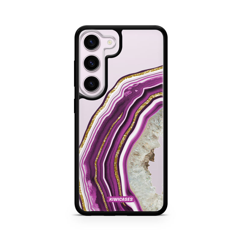 Purple Agate Crystal - Galaxy S24