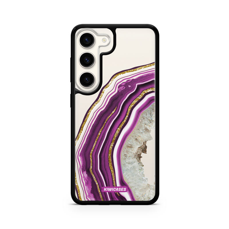 Purple Agate Crystal - Galaxy S24