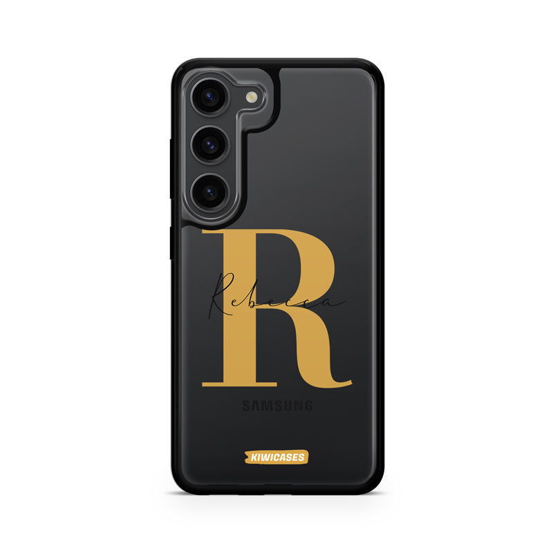 Gold Initials - Galaxy S24 - Custom