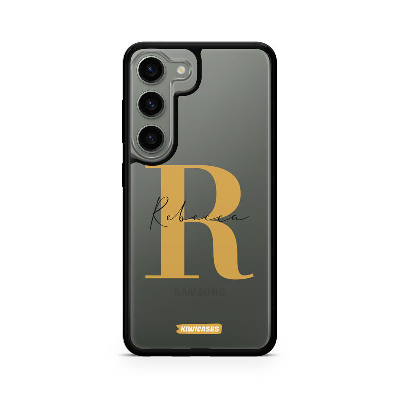 Gold Initials - Galaxy S24 - Custom