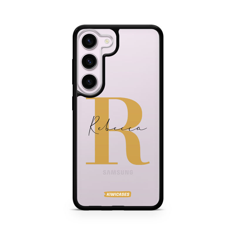 Gold Initials - Galaxy S24 - Custom