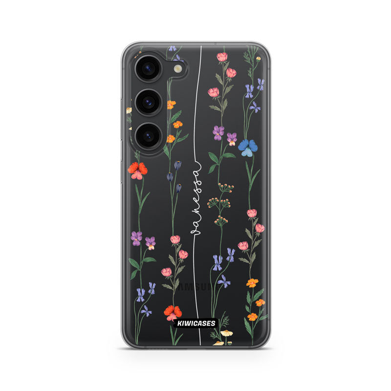 Floral String White - Galaxy S24 - Custom