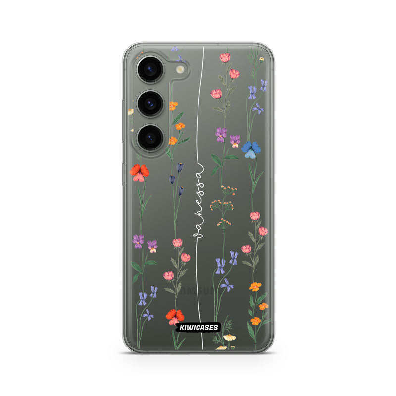 Floral String White - Galaxy S24 - Custom