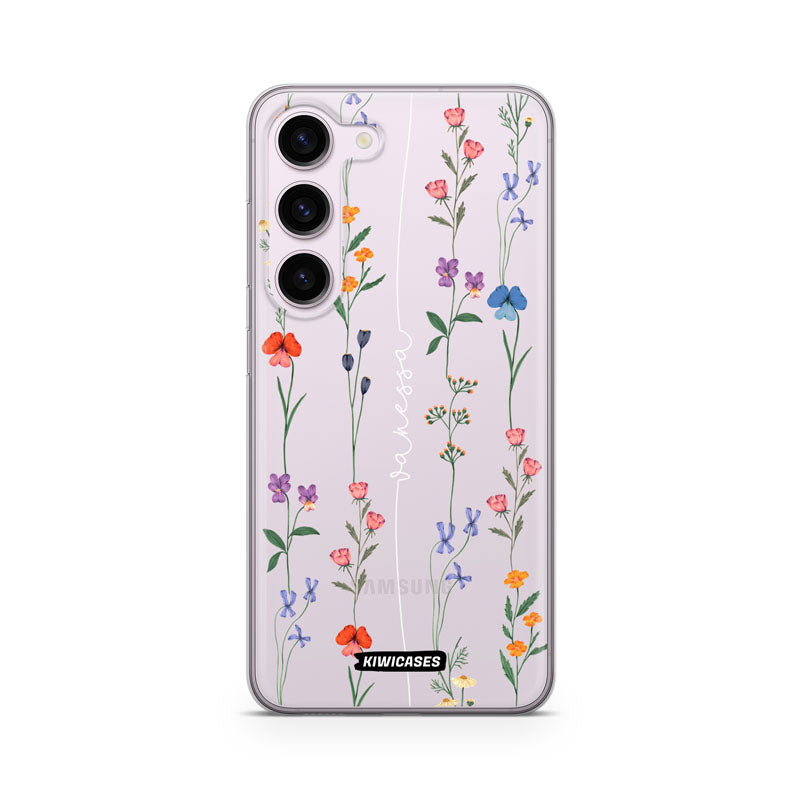 Floral String White - Galaxy S24 - Custom