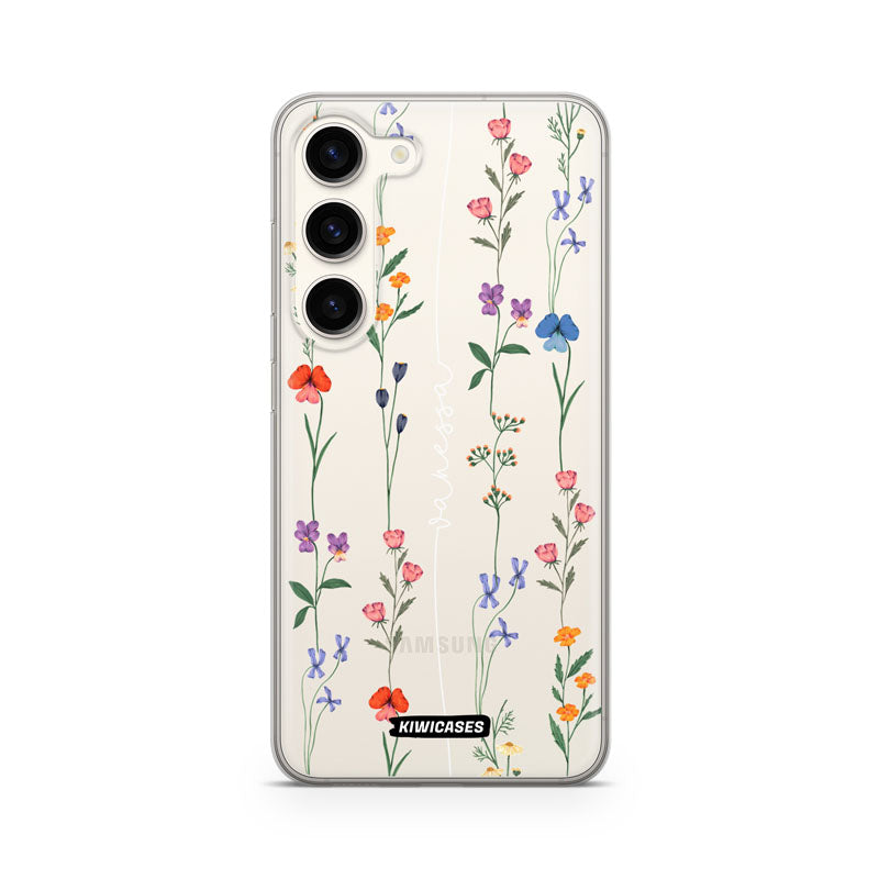 Floral String White - Galaxy S24 - Custom