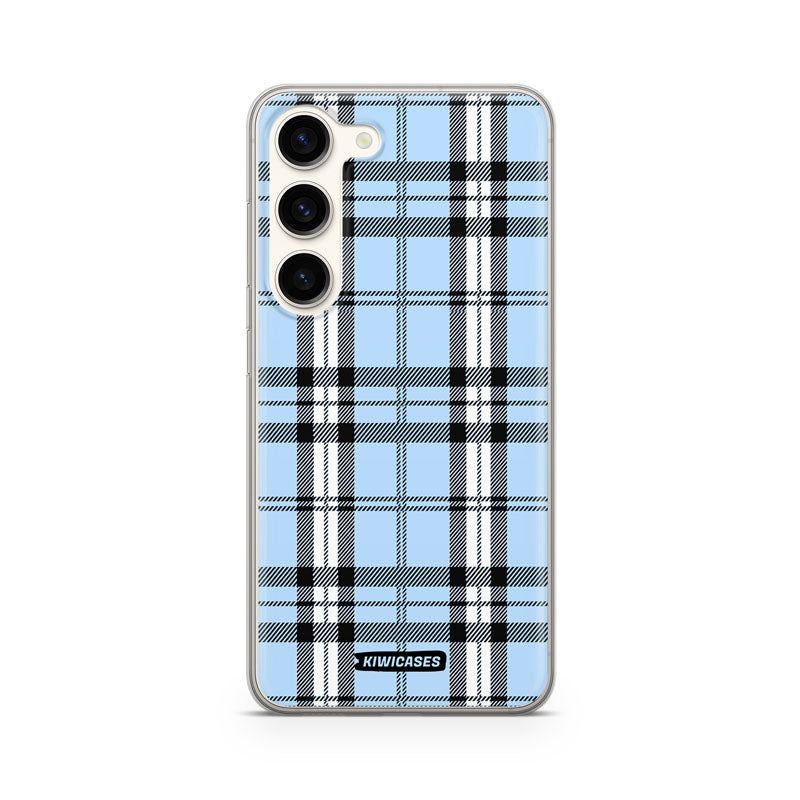 Blue Plaid - Galaxy S24