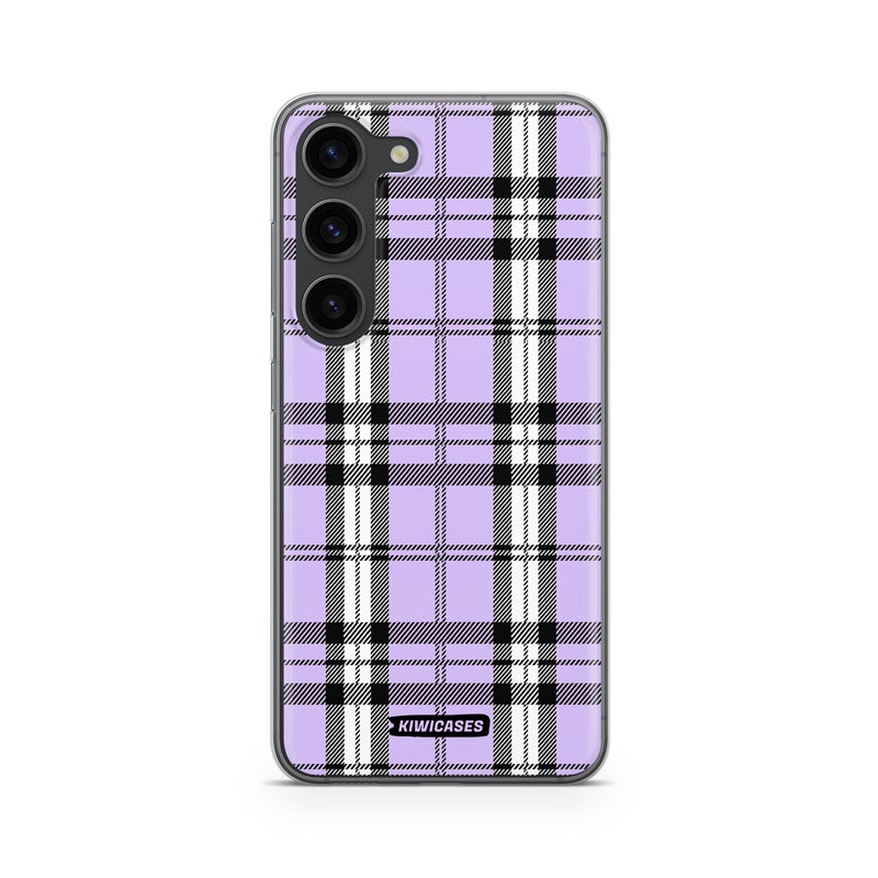 Purple Plaid - Galaxy S24