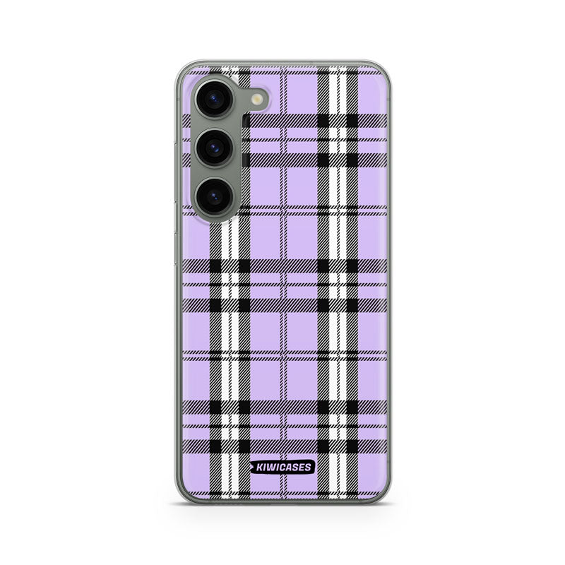 Purple Plaid - Galaxy S24