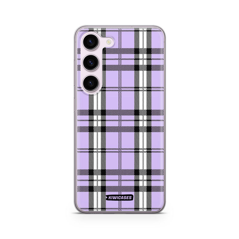 Purple Plaid - Galaxy S24