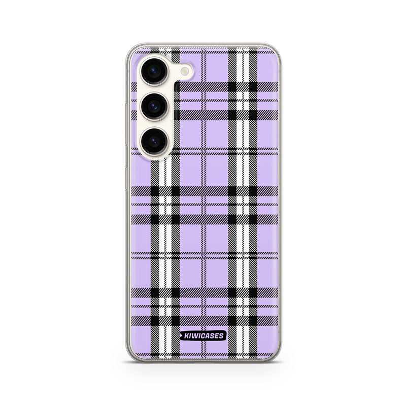 Purple Plaid - Galaxy S24