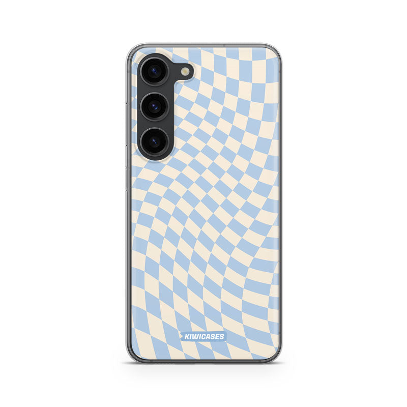 Blue Checkers - Galaxy S23fe