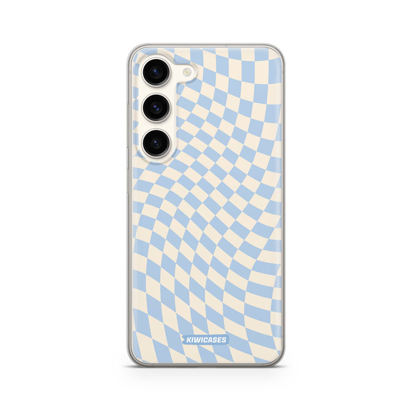 Blue Checkers - Galaxy S23fe