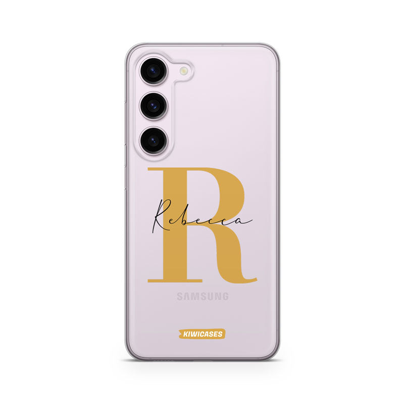 Gold Initials - Galaxy S24 - Custom