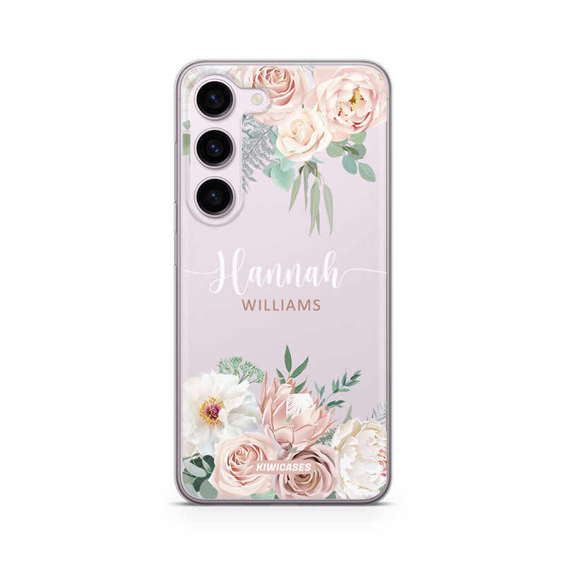 Dusty Pink Florals - Galaxy S24 - Custom