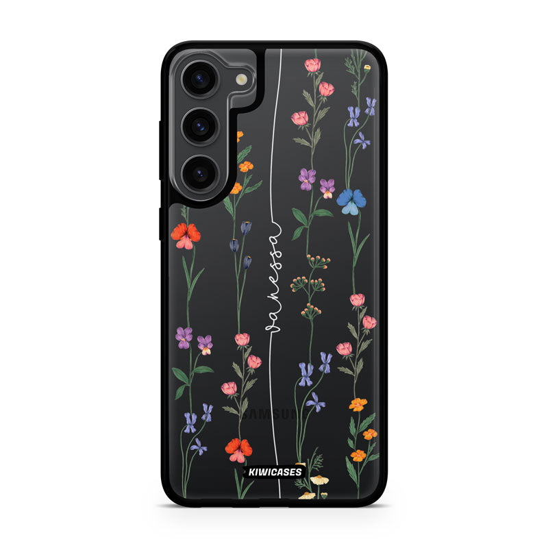 Floral String White - Galaxy S24 Plus - Custom