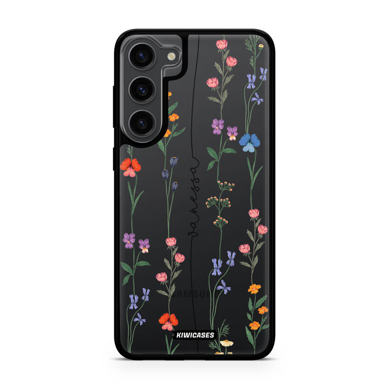 Floral String Black - Galaxy S24 Plus - Custom