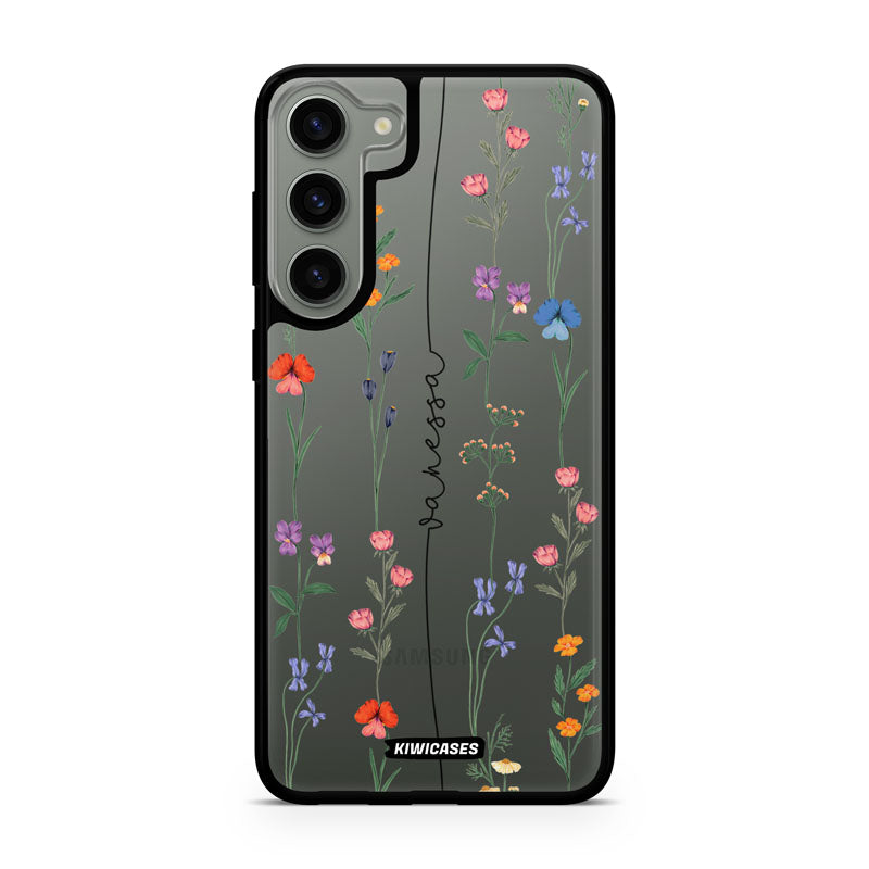 Floral String Black - Galaxy S24 Plus - Custom