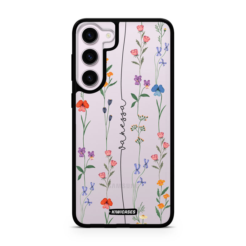 Floral String Black - Galaxy S24 Plus - Custom