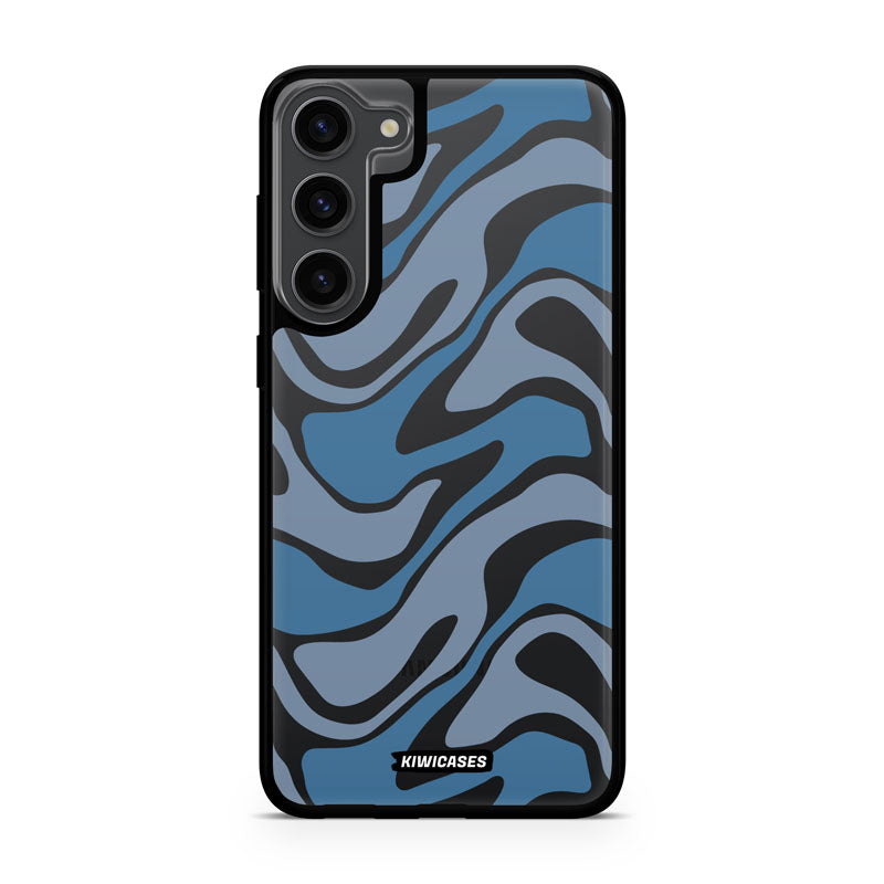 Liquid Blue Waves - Galaxy S24 Plus