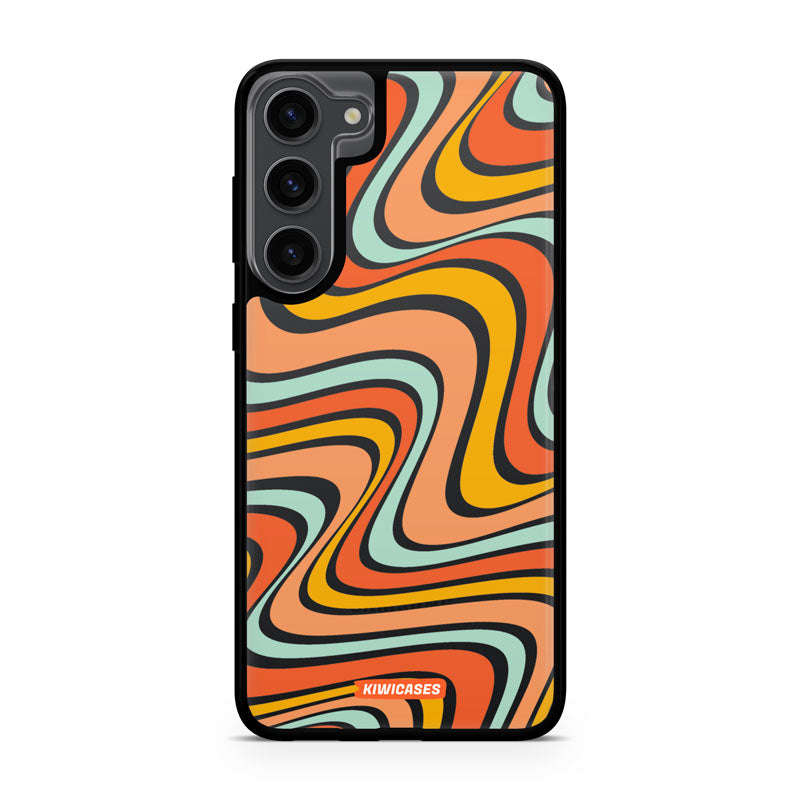 Wavey Orange - Galaxy S24 Plus