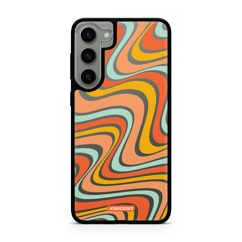 Wavey Orange - Galaxy S24 Plus