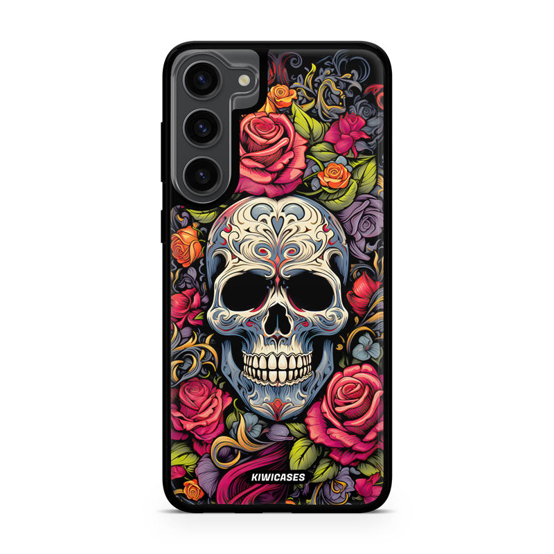 Floral Skull - Galaxy S24 Plus