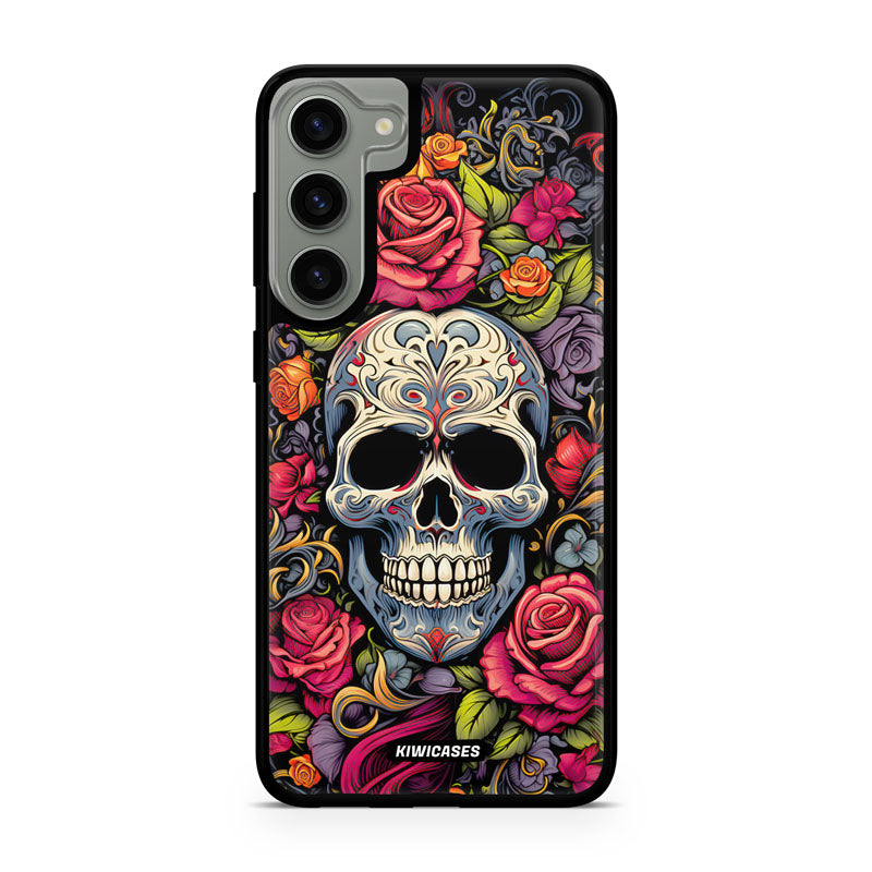 Floral Skull - Galaxy S24 Plus