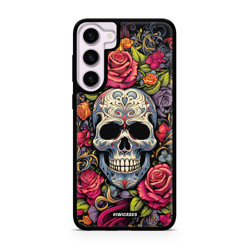 Floral Skull - Galaxy S24 Plus