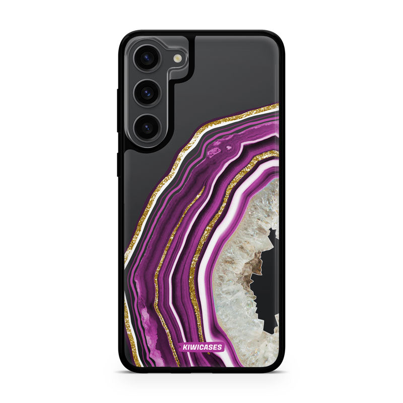 Purple Agate Crystal - Galaxy S24 Plus