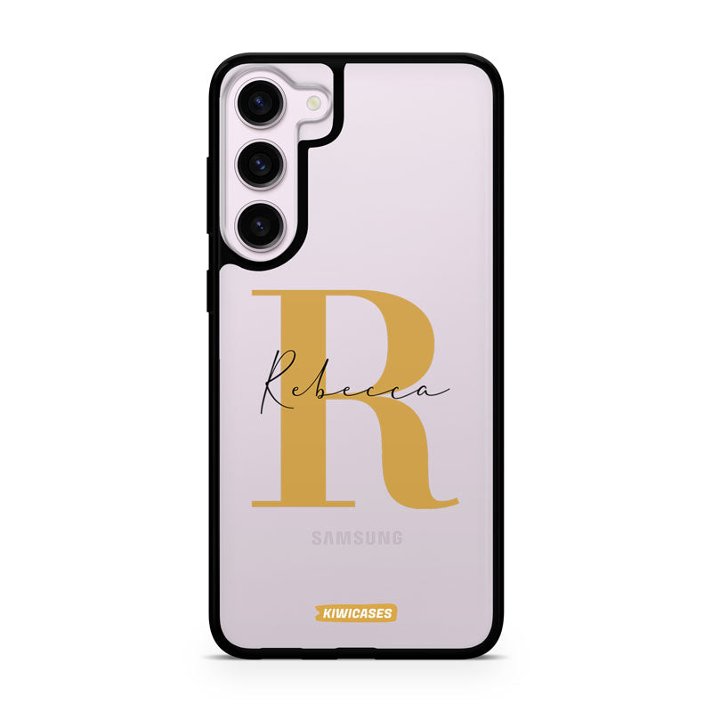 Gold Initials - Galaxy S24 Plus - Custom