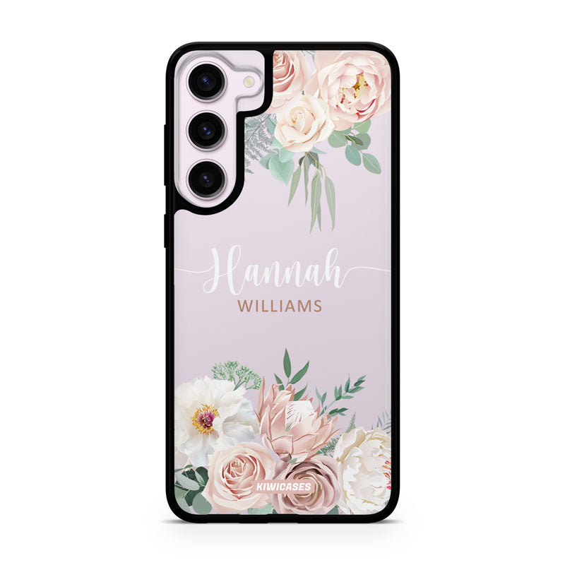 Dusty Pink Florals - Galaxy S24 Plus - Custom