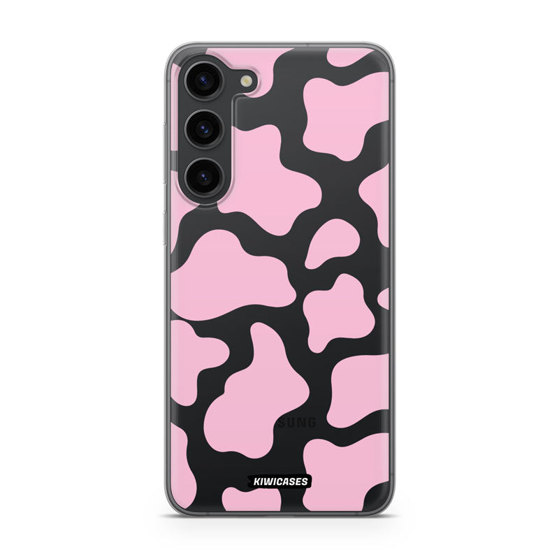 Cow Print in Pink - Galaxy S24 Plus