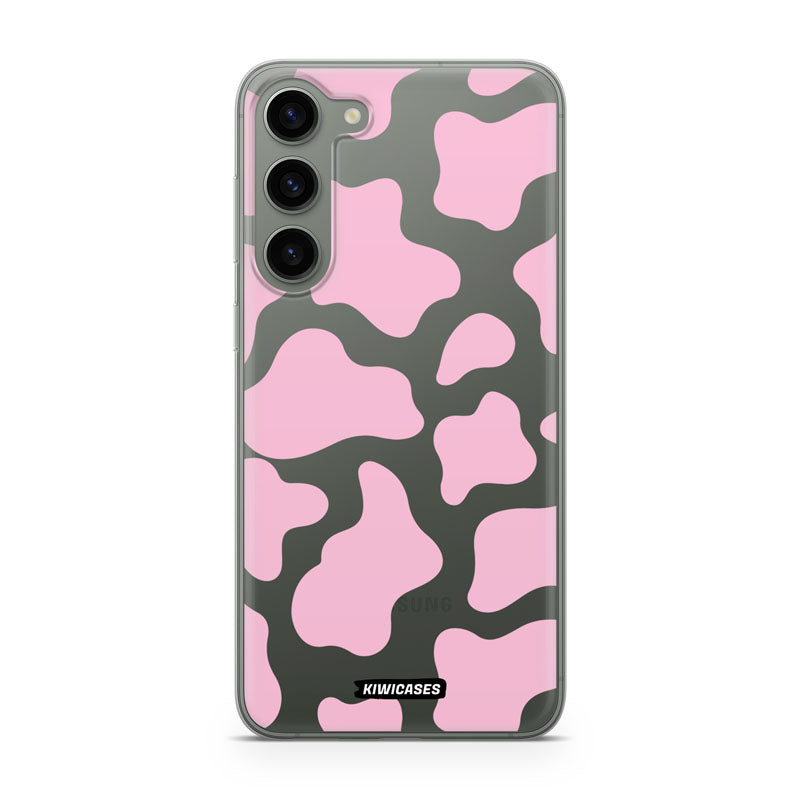 Cow Print in Pink - Galaxy S24 Plus