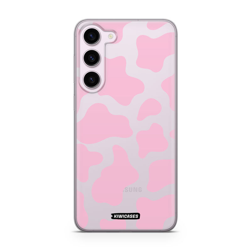 Cow Print in Pink - Galaxy S24 Plus