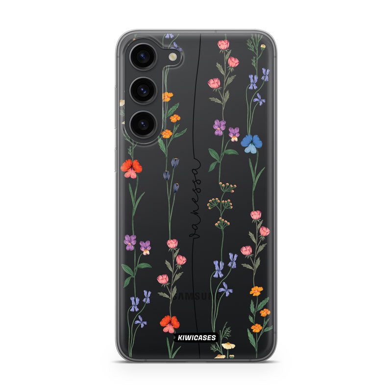 Floral String Black - Galaxy S24 Plus - Custom