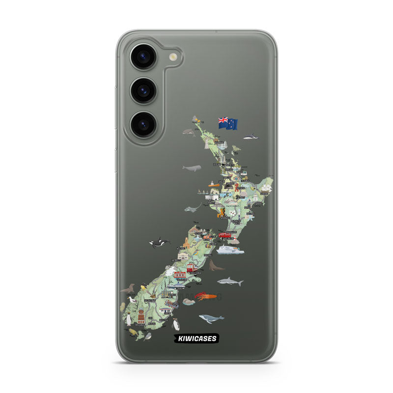 Kiwiana Map - Galaxy S24 Plus