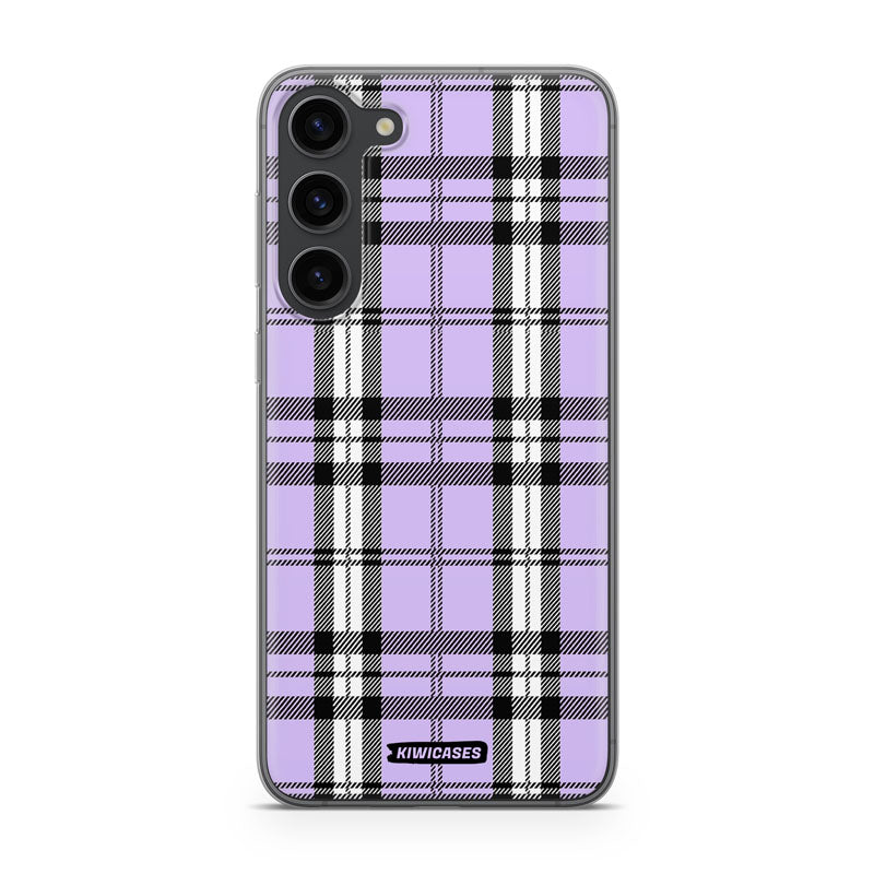 Purple Plaid - Galaxy S24 Plus