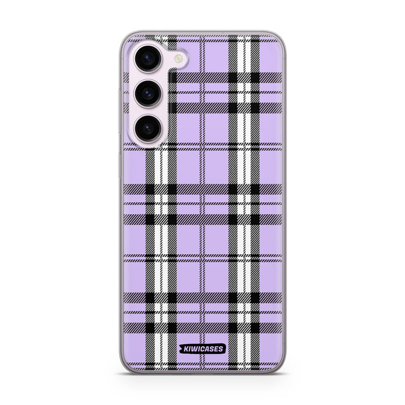 Purple Plaid - Galaxy S24 Plus