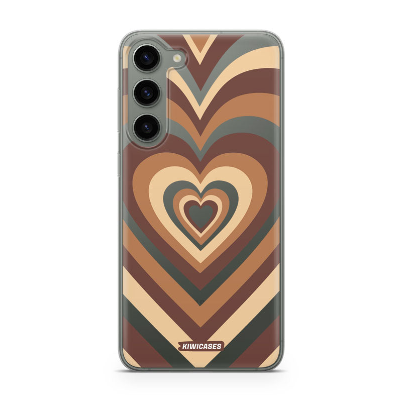 Latte Hearts - Galaxy S24 Plus