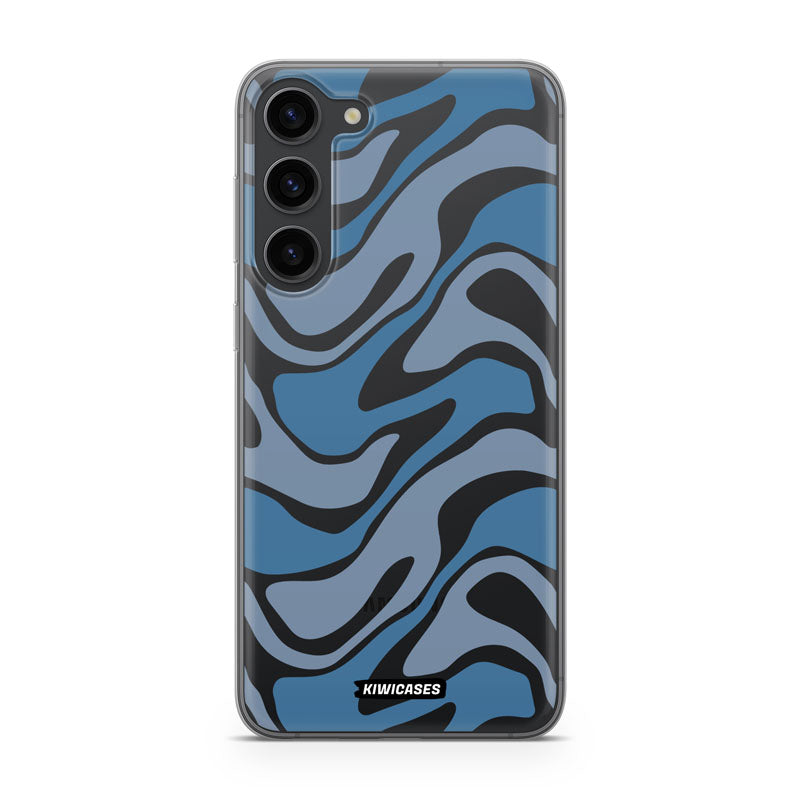 Liquid Blue Waves - Galaxy S24 Plus